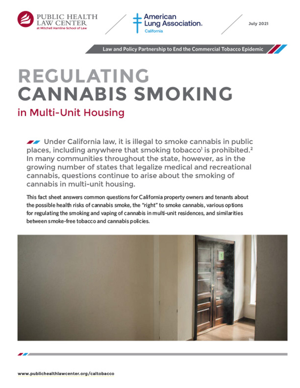 Regulating Cannabis in Multi-Unit Housing